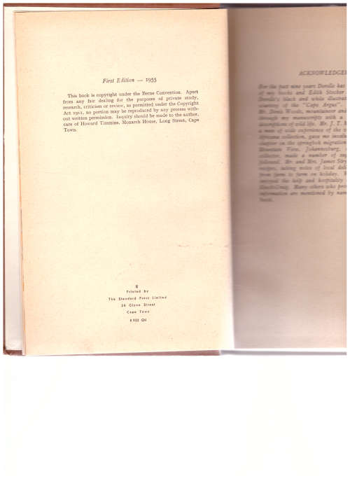 KAROO, LAWRENCE GREEN, 1 ST. ED. 1955