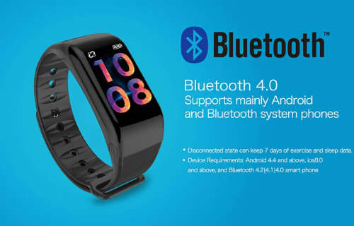 Wearfit Fitness Smart Bracelet with Heart Rate