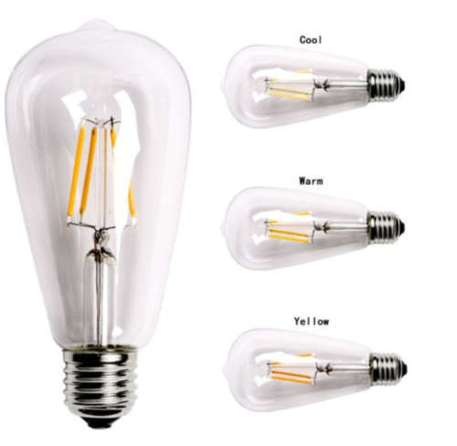 LED ANTIQUE EDISON BULB ST64