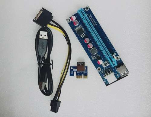 PciE Riser 6-pin - Bitcoin.Cash - Ethereum - Zcash