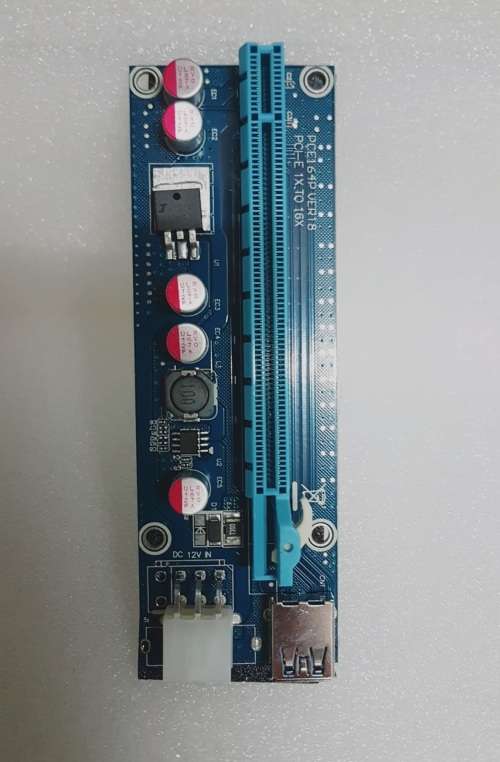 PciE Riser 6-pin - Bitcoin.Cash - Ethereum - Zcash