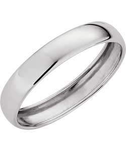 ** 9ct White Gold 3mm half round wedding band **