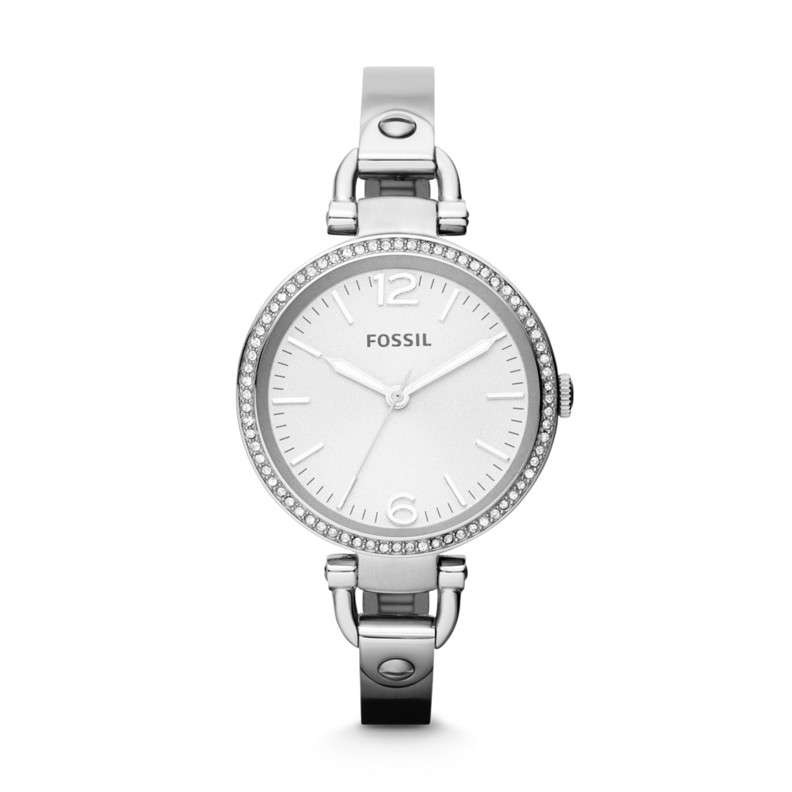 Fossil Georgia Glitz Three-Hand Stainless Steel Watch - ES3225
