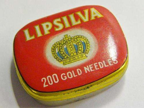 Lipsilva gramophone 200 gold needles - in original packaging