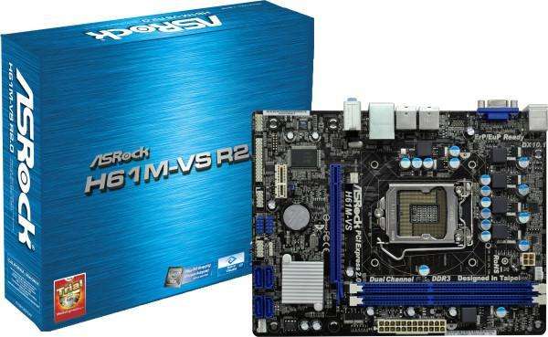 ASRock H61M-VS LGA 1155 Intel H61 Micro ATX Intel Motherboard