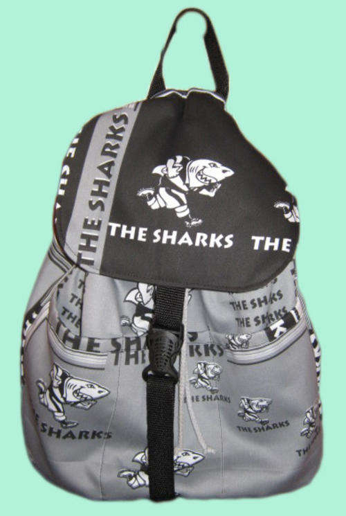RUGBY PRINT SHARKS RUCKSACK
