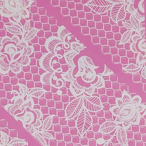 NailCandi Spanish Lace Nail Art Stickers in White