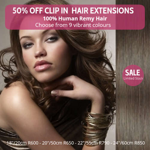 Next Day Delivery* - 20"/50cm Human Hair Clip In Extensions (7pieces) Available in 9 natural colours