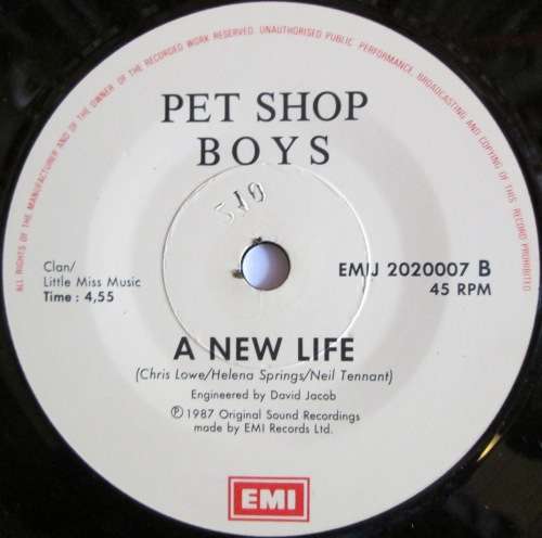 PET SHOP BOYS with DUSTY SPRINGFIELD- WHAT HAVE I DONE TO DESERVE THIS? / A NEW LIFE (7 INCH SINGLE)