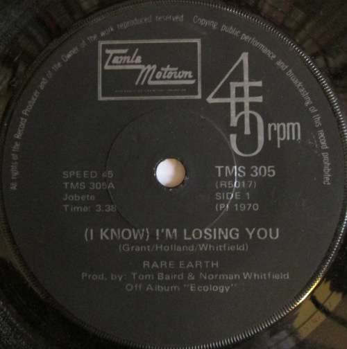 RARE EARTH - (I KNOW) I¿M LOSING YOU / BORN TO WANDER (7 INCH SINGLE/VINYL)