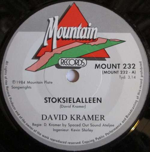 DAVID KRAMER -STOKSIELALLEEN / SANNIE VAN DER SPUY (7 INCH SINGLE/VINYL)