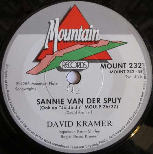 DAVID KRAMER -STOKSIELALLEEN / SANNIE VAN DER SPUY (7 INCH SINGLE/VINYL)