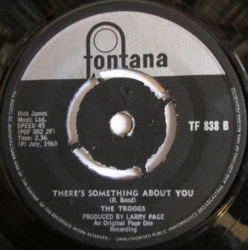 THE TROGGS - YOU CAN CRY IF YOU WANT TO / THERE¿S SOMETHING ABOUT YOU (7 INCH SINGLE/VINYL)