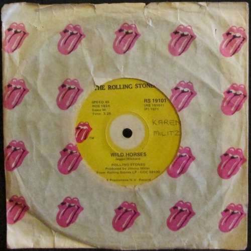 THE ROLLING STONES - WILD HORSES / SWAY (7 INCH SINGLE/VINYL)