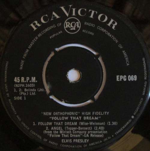 ELVIS PRESLEY - FOLLOW THAT DREAM (7 INCH EP/VINYL)