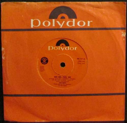THE WHO - SEE ME FEEL ME / OVERTURE TO TOMMY (SEVEN INCH SINGLE/VINYL)