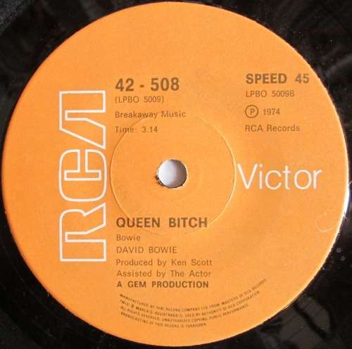 DAVID BOWIE - REBEL REBEL / QUEEN BITCH (7 INCH SINGLE/VINYL)
