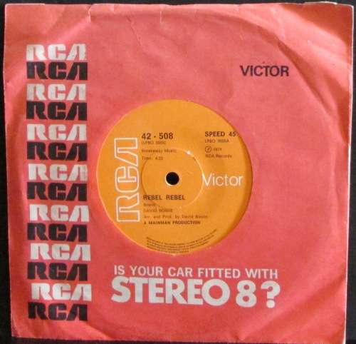 DAVID BOWIE - REBEL REBEL / QUEEN BITCH (7 INCH SINGLE/VINYL)