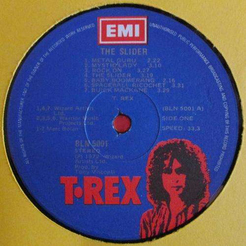 T. REX - THE SLIDER (LP/VINYL)