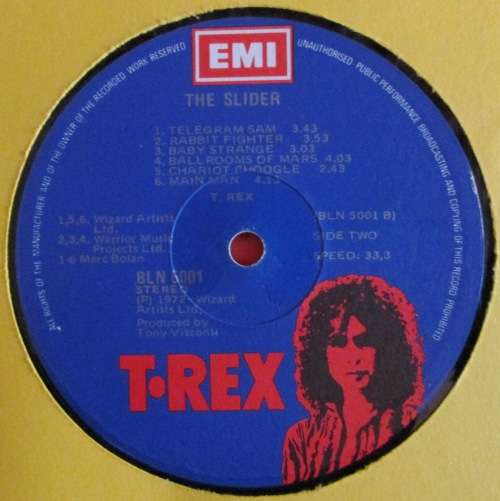 T. REX - THE SLIDER (LP/VINYL)