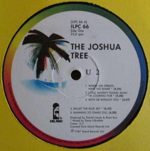 U2 - JOSHUA TREE (LP/VINYL)