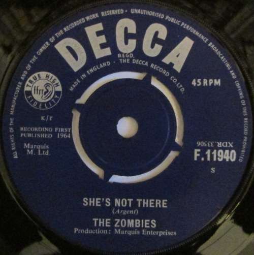 THE ZOMBIES - SHE¿S NOT THERE / YOU MAKE ME FEEL GOOD (7 SINGLE/VINYL)