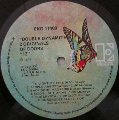 THE DOORS - DOUBLE DYNAMITE (13 / L.A. WOMAN) (LP/VINYL)