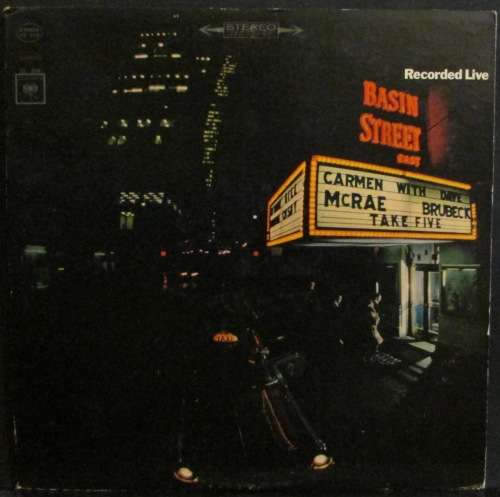 CARMEN McRAE / DAVE BRUBECK - TAKE FIVE (RECORDED LIVE AT BASIN STREET EAST) (LP/VINYL)