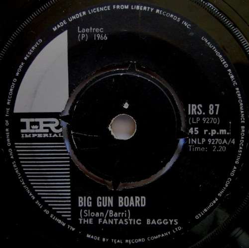 THE FANTASTIC BAGGYS - TELL ¿EM I¿M SURFIN¿ / BIG GUN BOARD  (7 SINGLE/VINYL)
