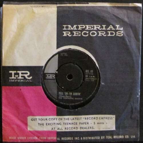 THE FANTASTIC BAGGYS - TELL ¿EM I¿M SURFIN¿ / BIG GUN BOARD  (7 SINGLE/VINYL)