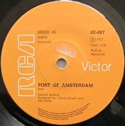 DAVID BOWIE - SORROW / PORT OF AMSTERDAM (7 SINGLE/VINYL)