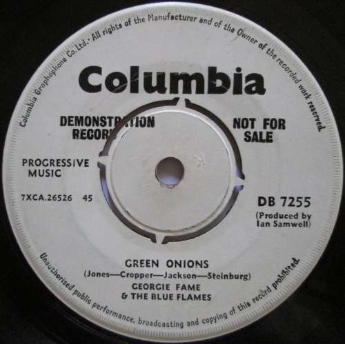 GEORGIE FAME & THE BLUE FLAMES - DO-RE-MI / GREEN ONIONS (7 SINGLE/VINYL)