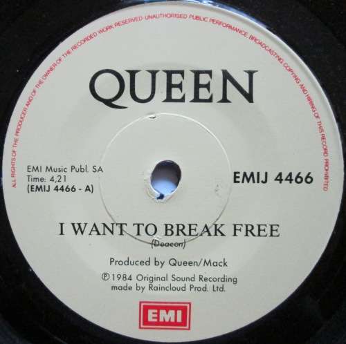 QUEEN - I WANT TO BREAK FREE / MACHINES (7 SINGLE/VINYL)