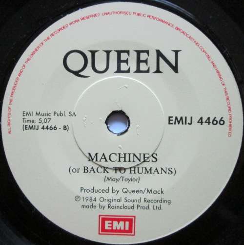 QUEEN - I WANT TO BREAK FREE / MACHINES (7 SINGLE/VINYL)