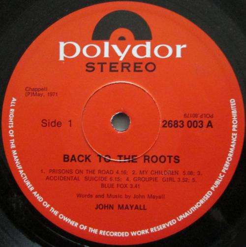 JOHN MAYALL - BACK TO THE ROOTS (2xLP/VINYL)