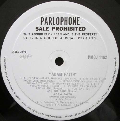 ADAM FAITH - ADAM FAITH (LP/VINYL)