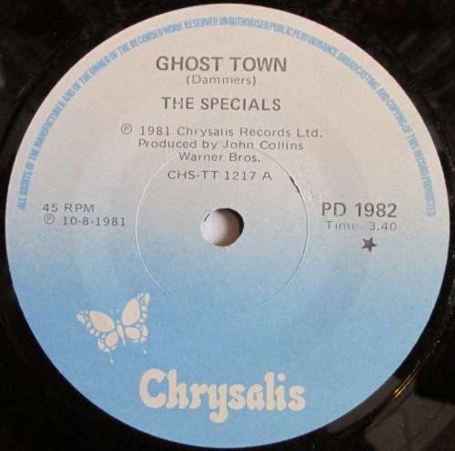 THE SPECIALS - GHOST TOWN / WHY (7 SINGLE/VINYL)