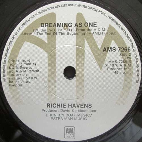RICHIE HAVENS - I¿M NOT IN LOVE / DREAMING AS ONE (7 SINGLE/VINYL)
