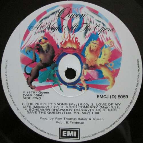 QUEEN - A NIGHT AT THE OPERA (LP/VINYL)