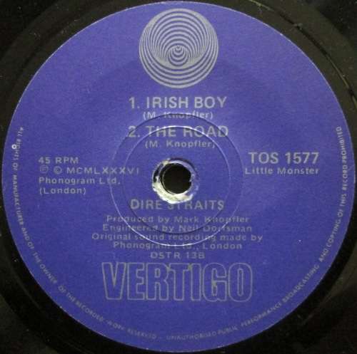 DIRE STRAITS - YOUR LATEST TRICK / IRISH BOY / THE ROAD  (7 SINGLE/VINYL)