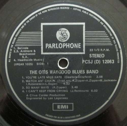 OTIS WAYGOOD BLUES BAND - OTIS WAYGOOD BLUES BAND (LP/VINYL)