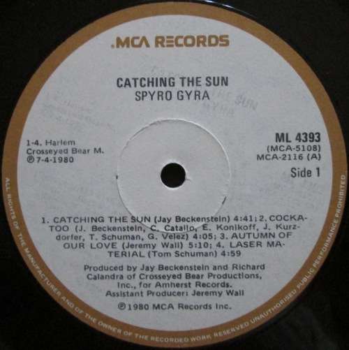 SPYRO GYRA - CATCHING THE SUN (LP/VINYL)