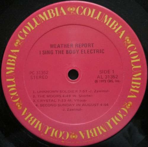 WEATHER REPORT - I SING THE BODY ELECTRIC (LP/VINYL)