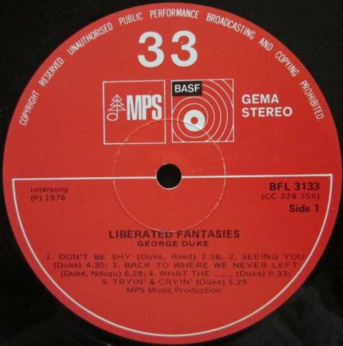 GEORGE DUKE - LIBERATED FANTASIES (LP/VINYL)