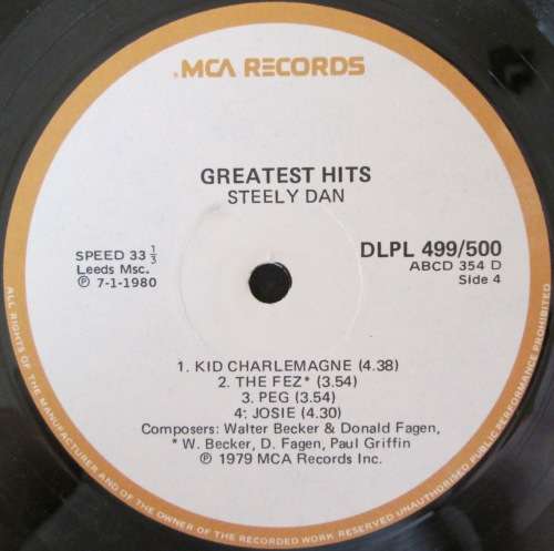 STEELY DAN - GREATEST HITS (2xLP/VINYL)