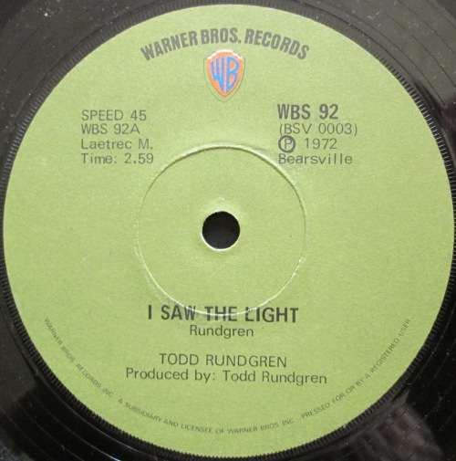 TODD RUNDGREN- CAN YOU FEEL IT / TIME WAITS FOR NO ONE (7 SINGLE/VINYL)