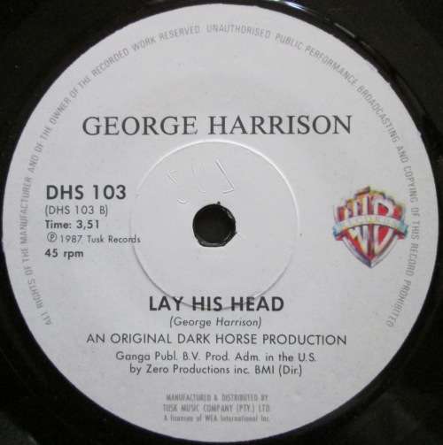 GEORGE HARRISON - GOT MY MIND SET ON YOU / LAY HIS HEAD (7 SINGLE/VINYL)