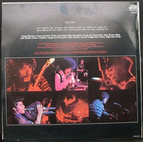 SANTANA - SANTANA (LP/VINYL)