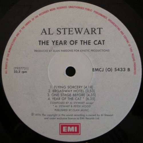 AL STEWART - YEAR OF THE CAT (LP/VINYL)