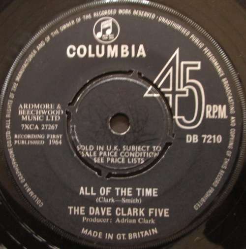 THE DAVE CLARK FIVE - BITS AND PIECES / ALL OF THE TIME (7 SINGLE/VINYL)